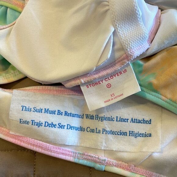 Stoney Clover Lane x Target Rainbow Tie Dye One Piece Swimsuit NWOT - Picture 4 of 5